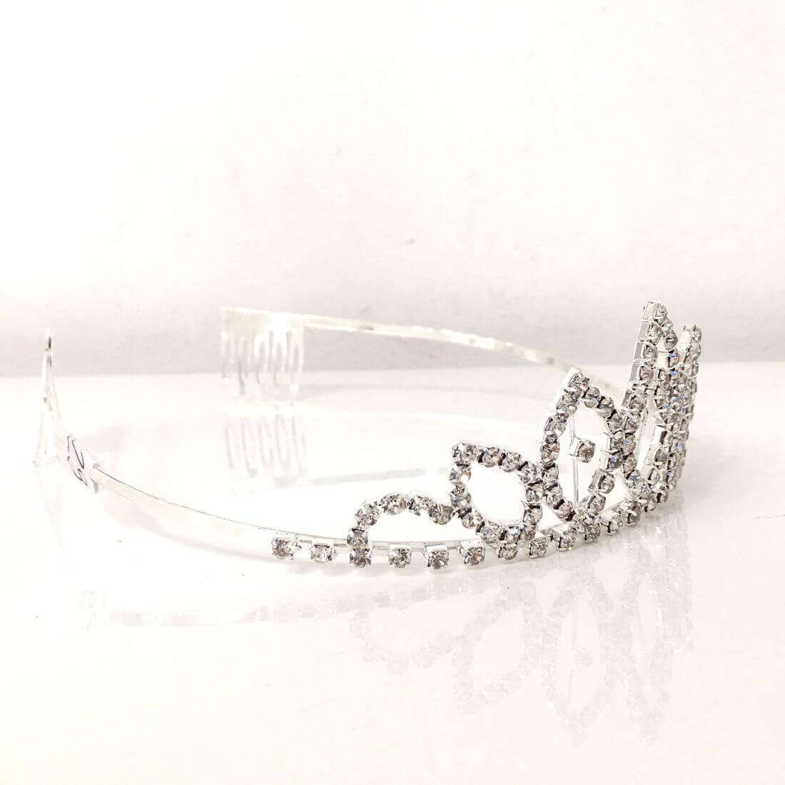 Coroncina tiara castoni argento